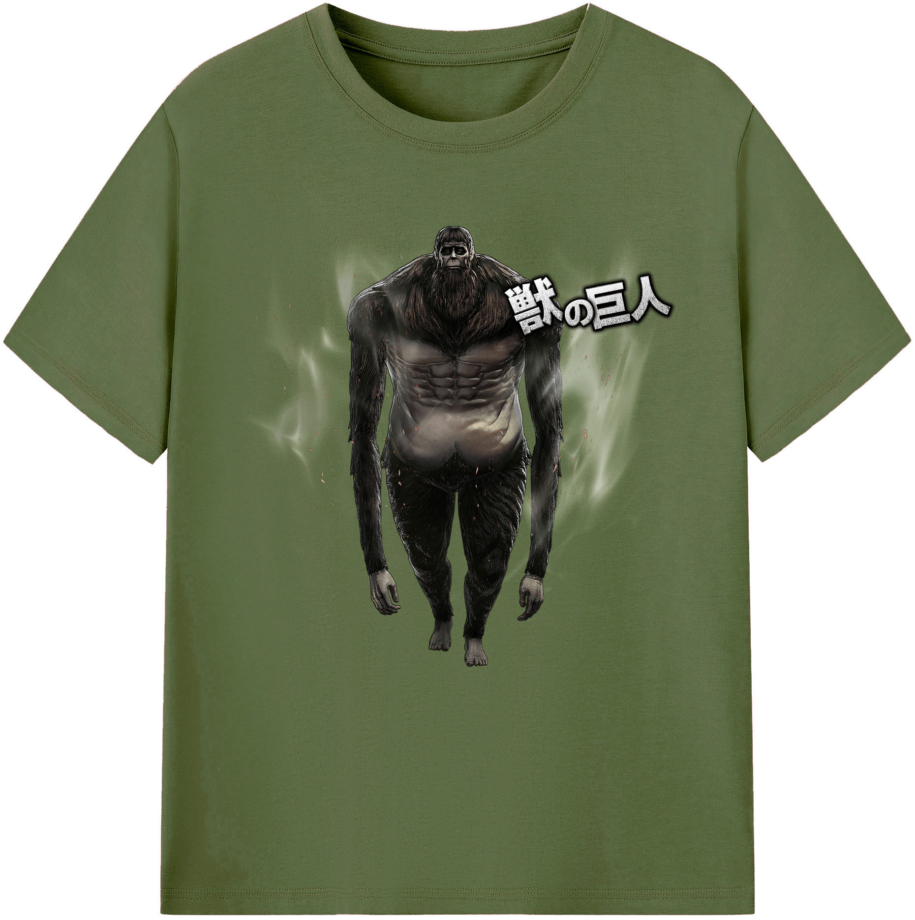 （画像用） 進撃の巨人 Attack on Titan 綿100％半袖Tシャツ（フロントプリント）